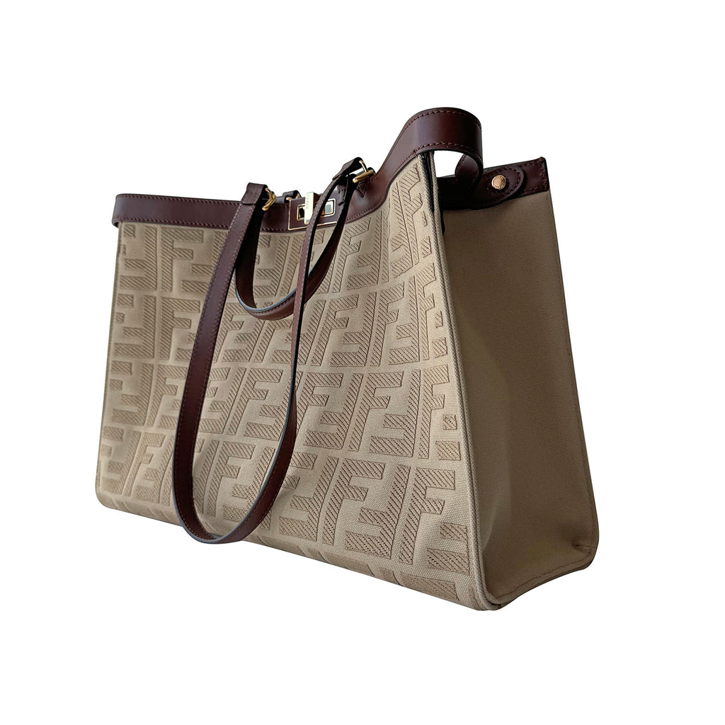 Fendi Zucca Peekaboo Large X-Tote Bag