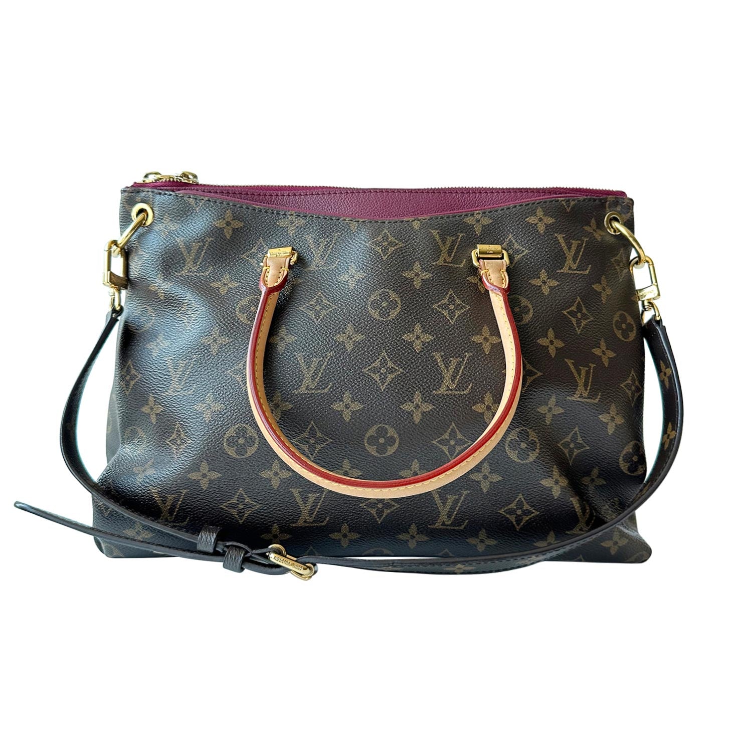 Louis vuitton clutch pallas monogram rose poudre hot sale