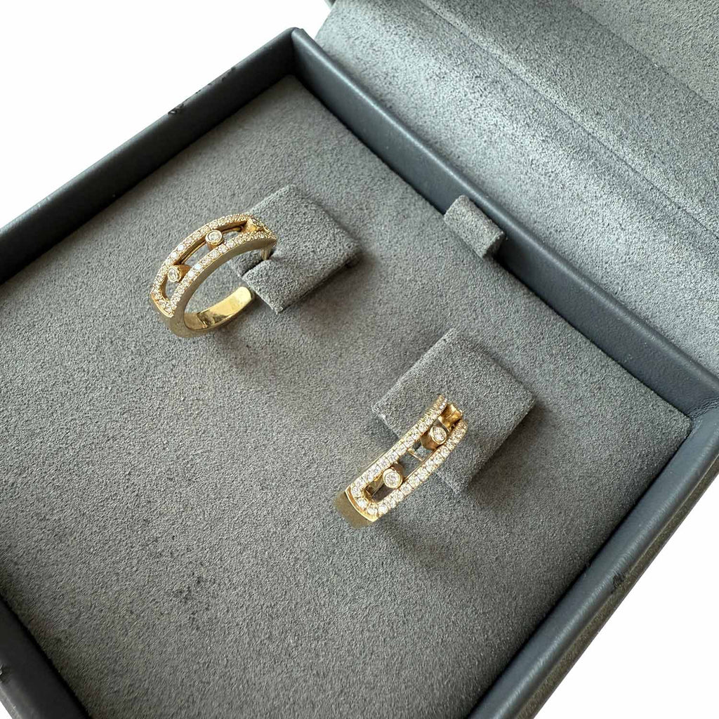 Messika 18K Diamonds Move Pave Hoop Earrings