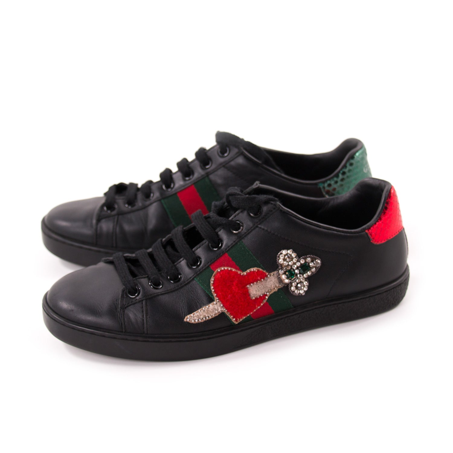 Gucci heart dagger ace on sale sneakers