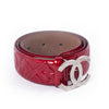 Chanel CC Quilted Patent Leather Belt Accessories Chanel - Shop authentic new pre-owned designer brands online at Re-Vogue