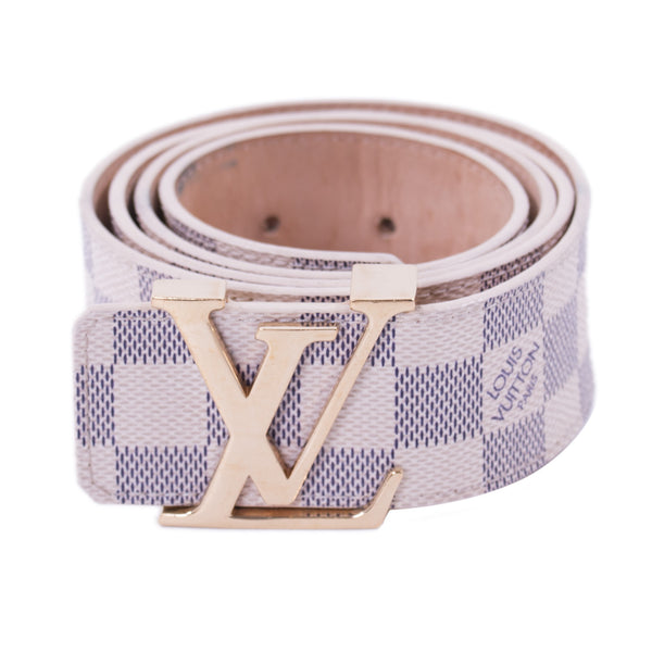 Louis vuitton belt initiales best sale damier azur