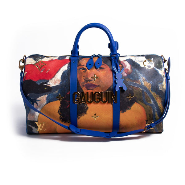 Louis Vuitton x Jeff Koons Keepall Bandouliere Peter Paul Rubens Masters 50  Blue Multicolor