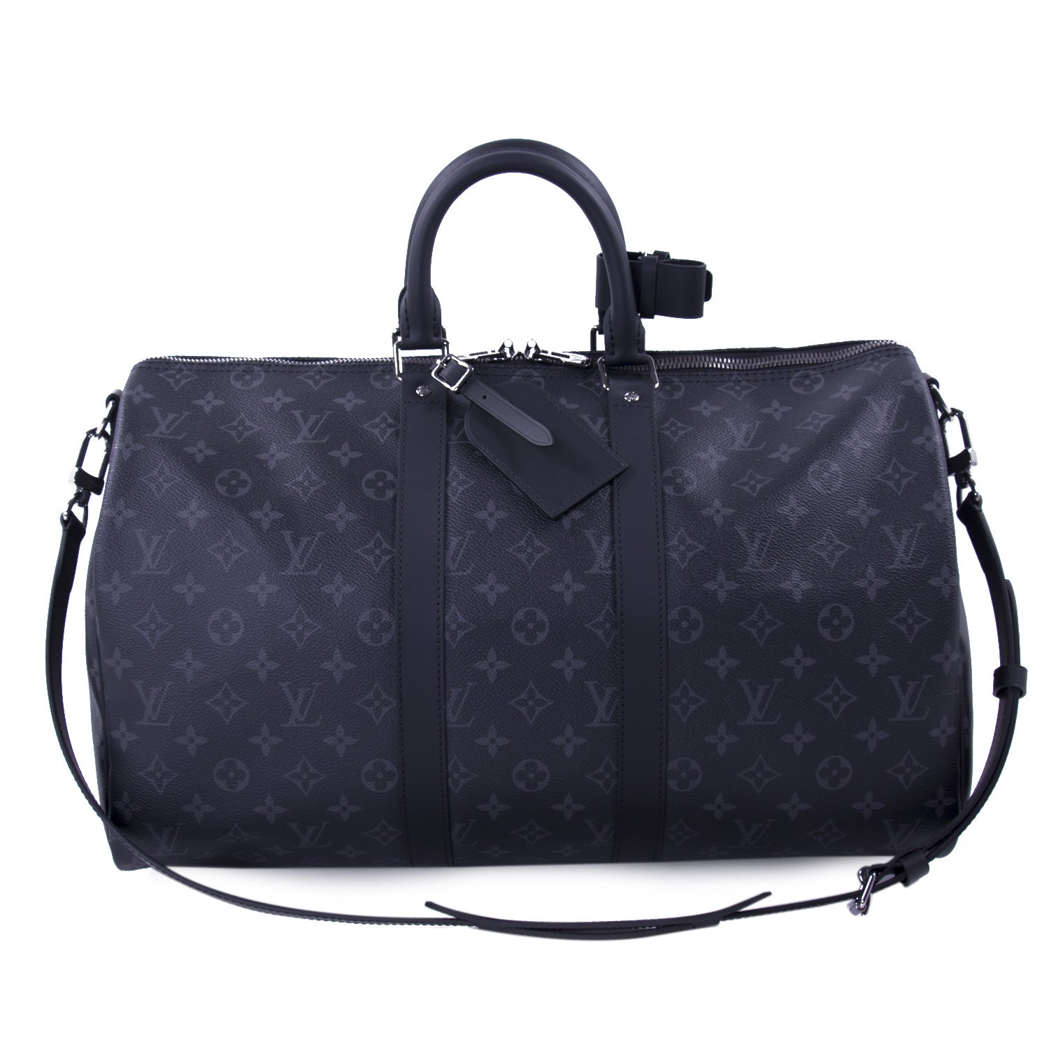 Louis Vuitton Monogram Eclipse Keepall Bandoulière 45 w/ Strap