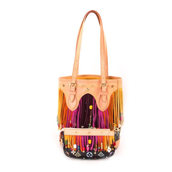 Shop authentic Louis Vuitton Multicolor Fringes Bucket Tote Bag at revogue  for just USD 1,000.00