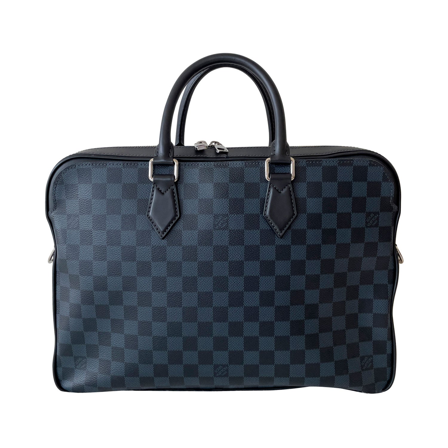 LOUIS VUITTON Shelton MM Damier Ebene Briefcase Attache – Debsluxurycloset