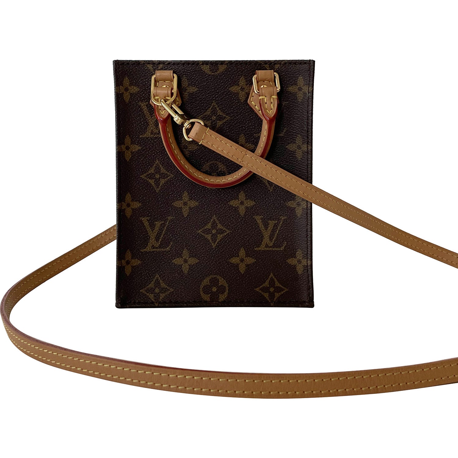 Shop authentic Louis Vuitton Monogram Petit Sac Plat at revogue for just  USD 1,950.00