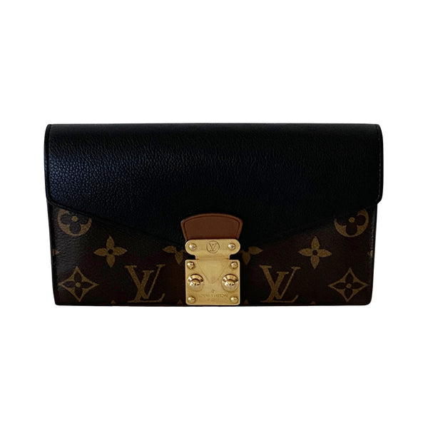 LOUIS VUITTON LOUIS VUITTON Portefeuille Pallas Compact Wallet M67479  Monogram leather Noir M67479