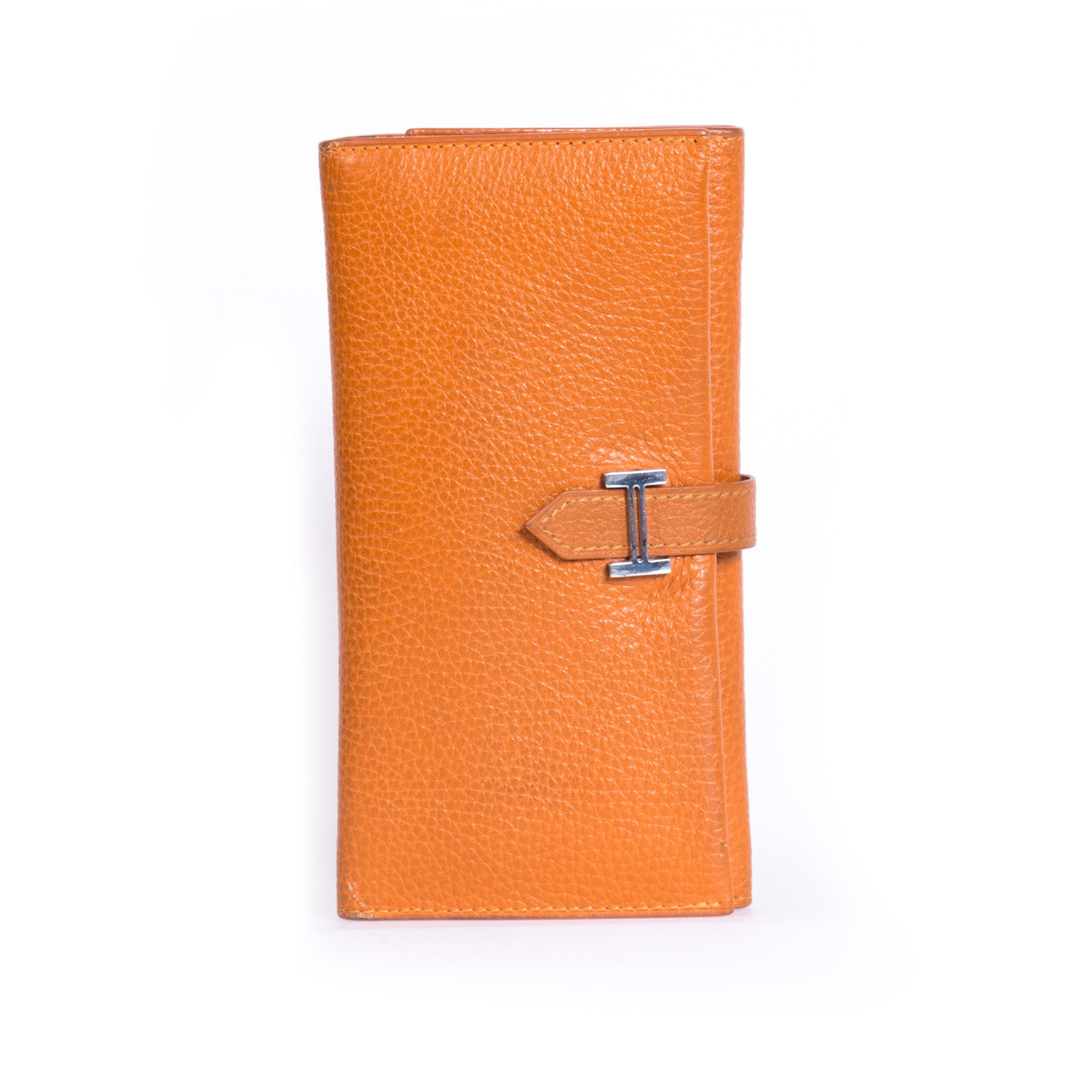 Hermes Feu Epsom Leather Bearn Tri-Fold Wallet Hermes