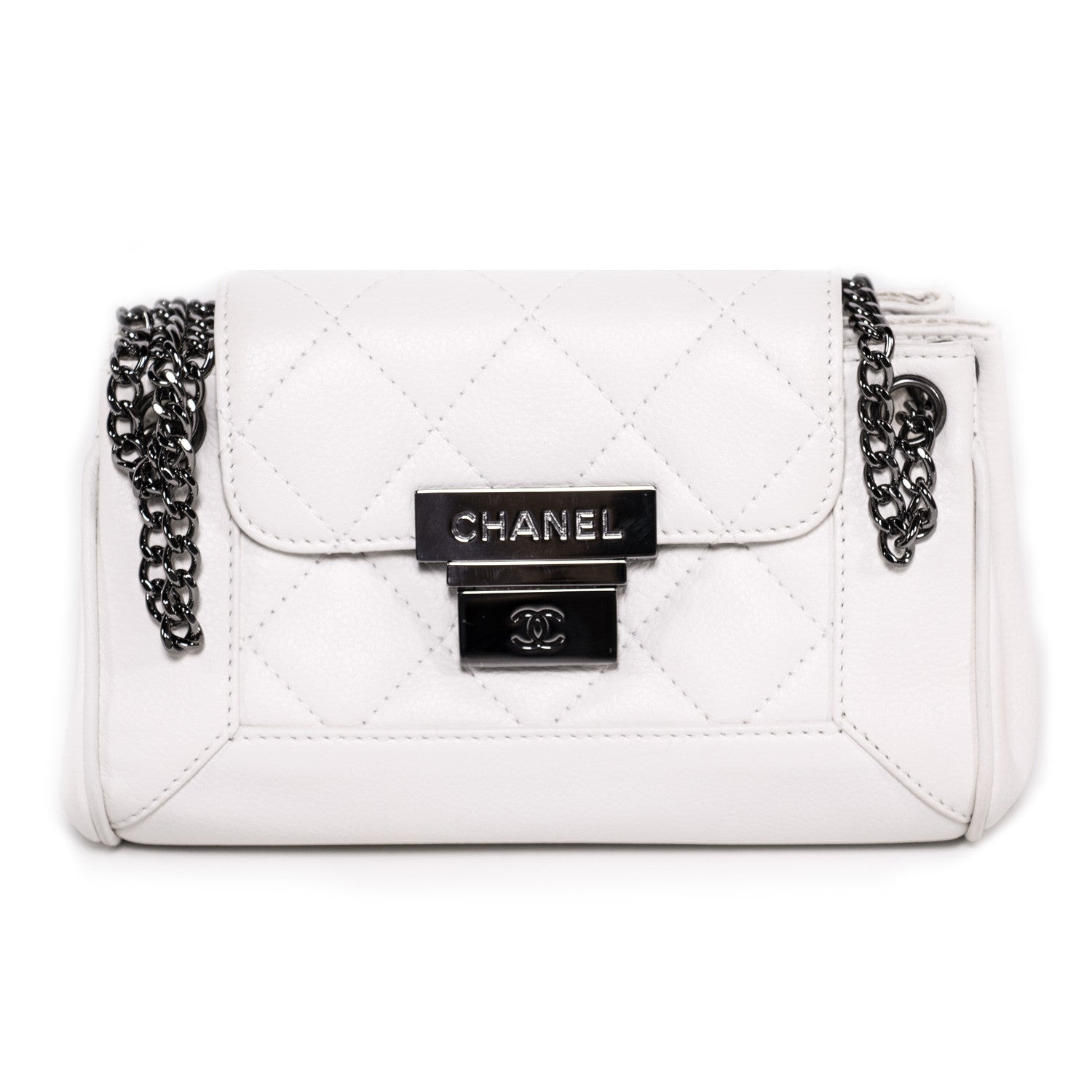 Authentic CHANEL Calfhair Accordion Flap bag